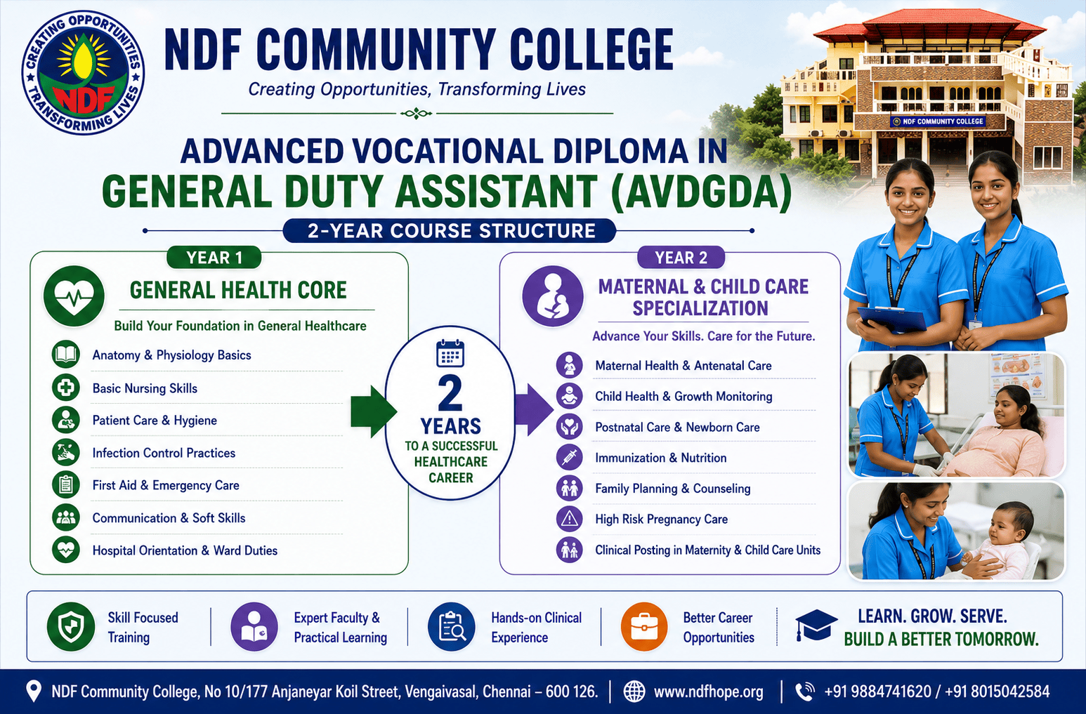 Advanced Vocational Diploma in General Health, Maternal & Child Care (AVDGDA)