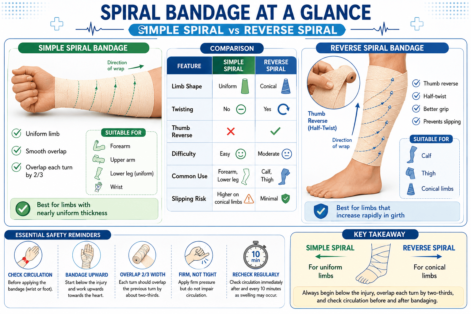 Spiral Bandage at a Glance